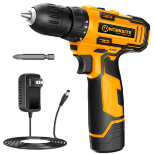 WORKSITE 8V Cordless Drill 3/8" Compact Keyless Portable Lightweight Wireless Electric Battery Power Drills Driver