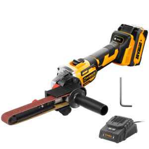 WORKSITE Brushless Cordless Belt Sander 20V Max Battery Powered 1.2in. x 21in. Handheld Power Detail Sanding Machine