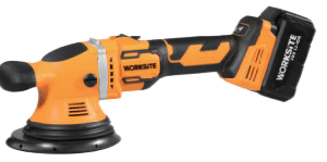 WORKSITE Brushless Cordless Dual Action Polisher 20V Max Powerful 3000RPM Battery Polishers Buffer for Car Polishing Tools
