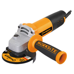 WORKSITE Electric Angle Grinder 100mm Handle Metal Concrete Cutter Tool Mini Small Handheld 4inch Variable Corded Angle Grinder