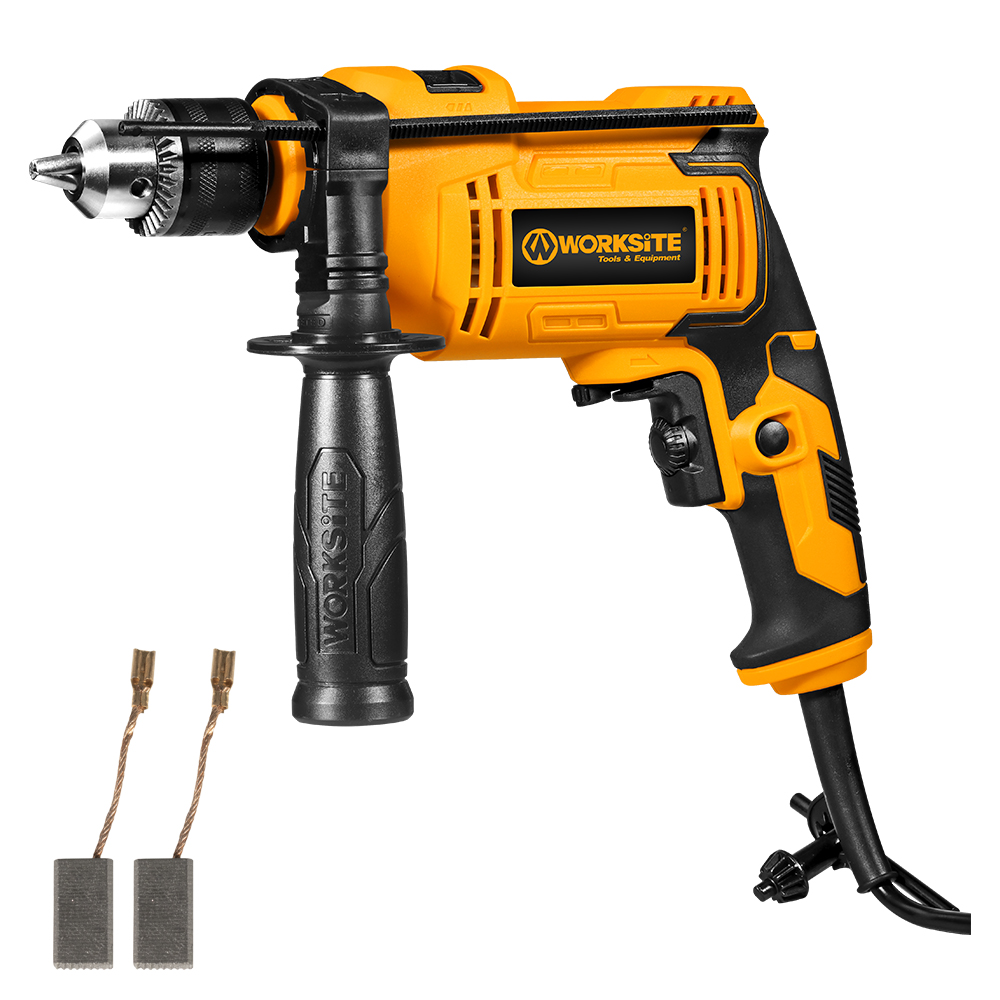 WORKSITE Electric Impact Drill 13mm Powerful 710W Variable Speed 3000RPM Portable Corded Power Impact Drills