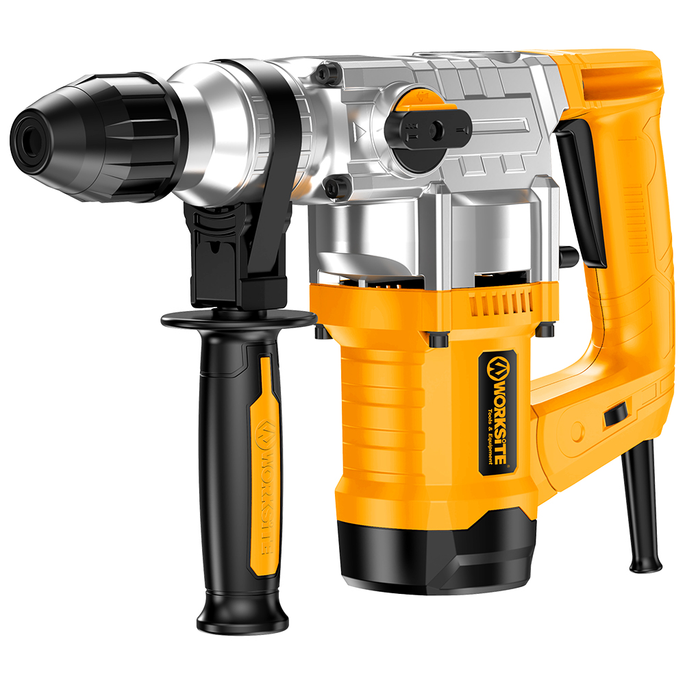 WORKSITE Electric Rotary Hammer Drill 26MM Professional Heavy Duty 1050W Steel Concrete Stone Drilling Tools