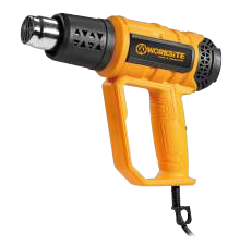 WORKSITE Heat Gun 2000W Portable Dual Temperature Settings 400°C to 600°C Electric Craft Hot Air Heat Guns