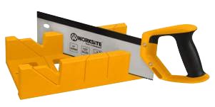 WORKSITE MITRE BOX AND BACK SAW SET